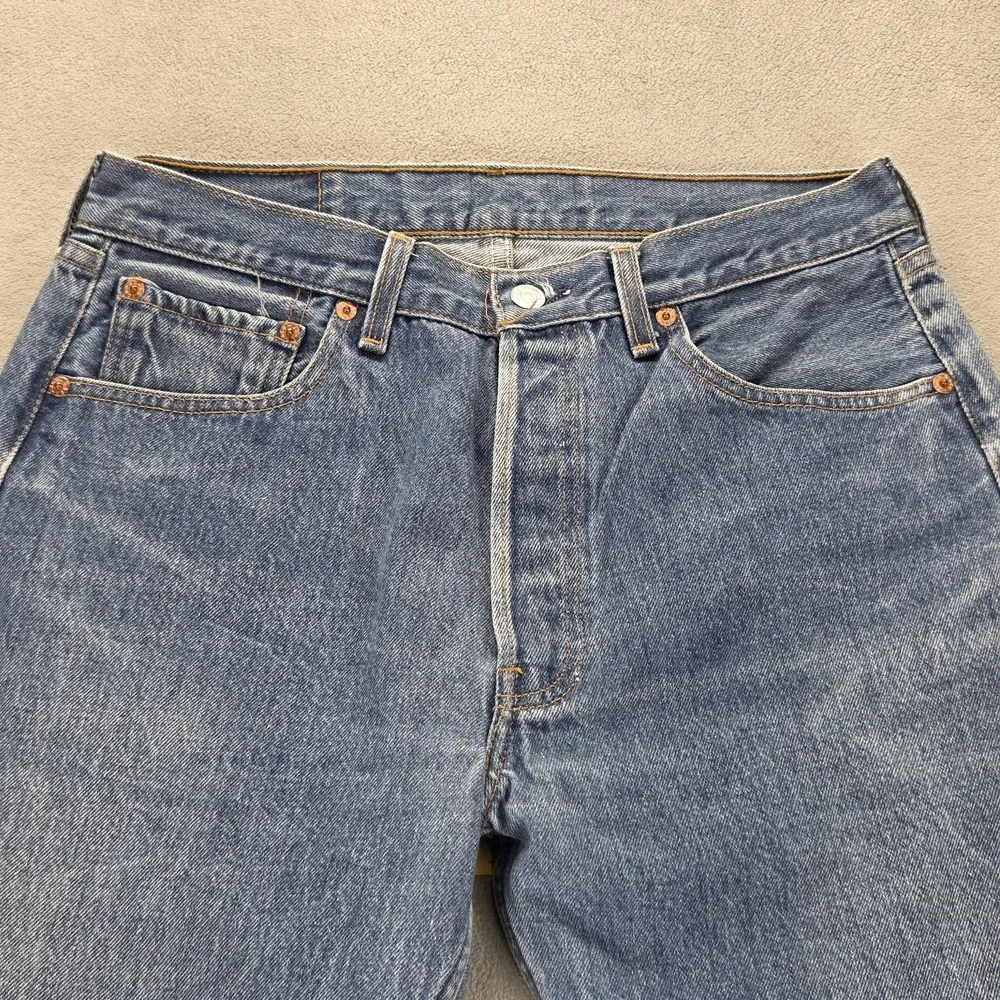VTG Levis 501 Jeans Mens Blue Valencia Made‎ in USA Fits 29x30
